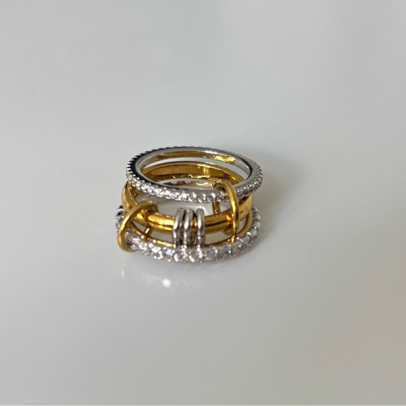 Jewelry - Elegant Gold and Silver Tone Stacked Ring
NWOT